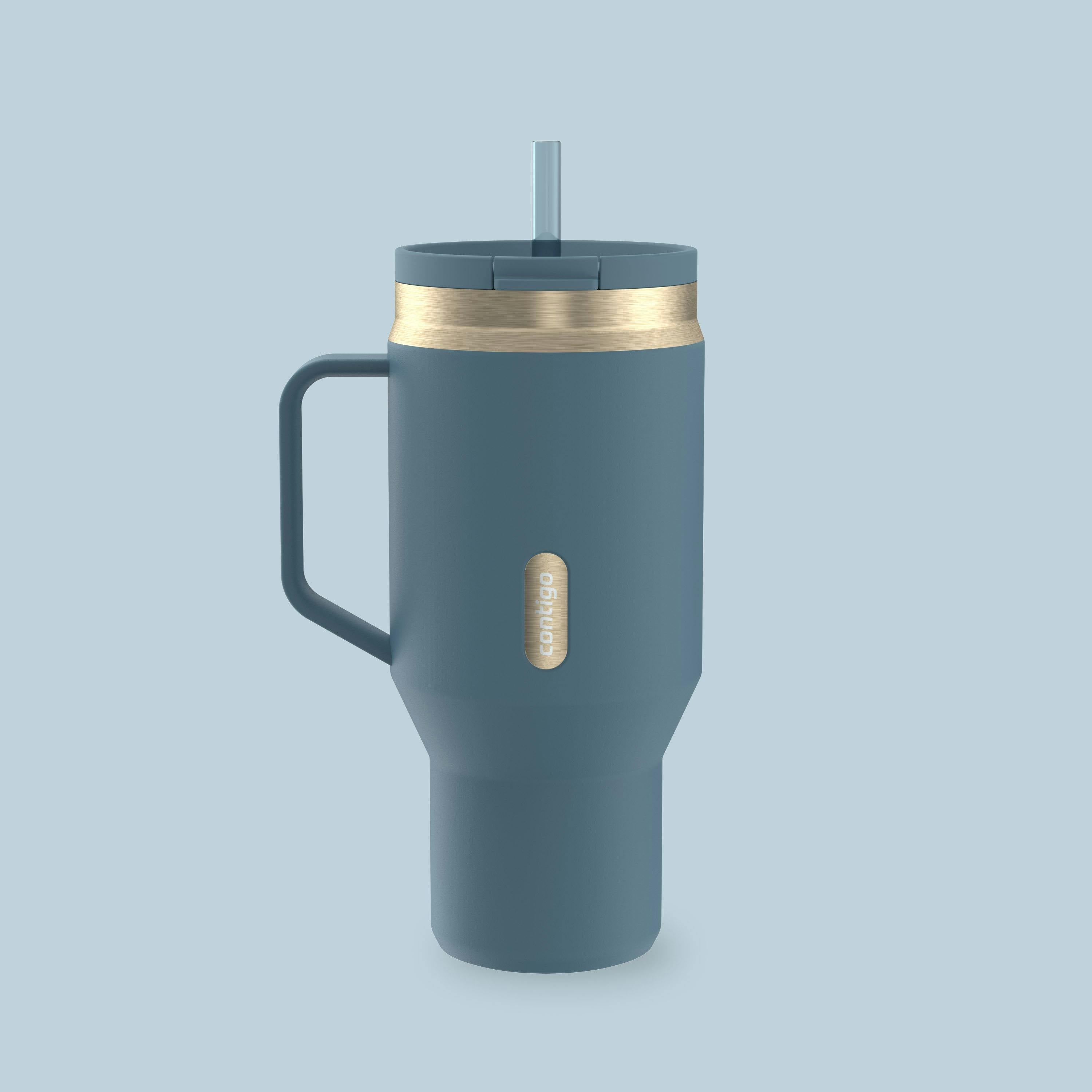 30 oz SnapSeal Tumbler (w/ Straw & Handle)