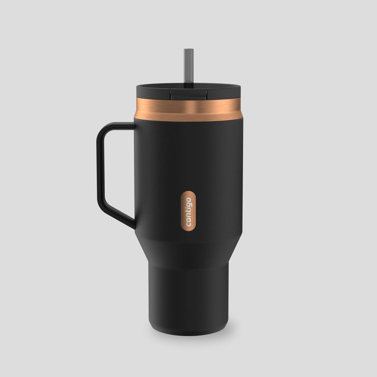 30 oz SnapSeal Tumbler (w/ Straw & Handle)