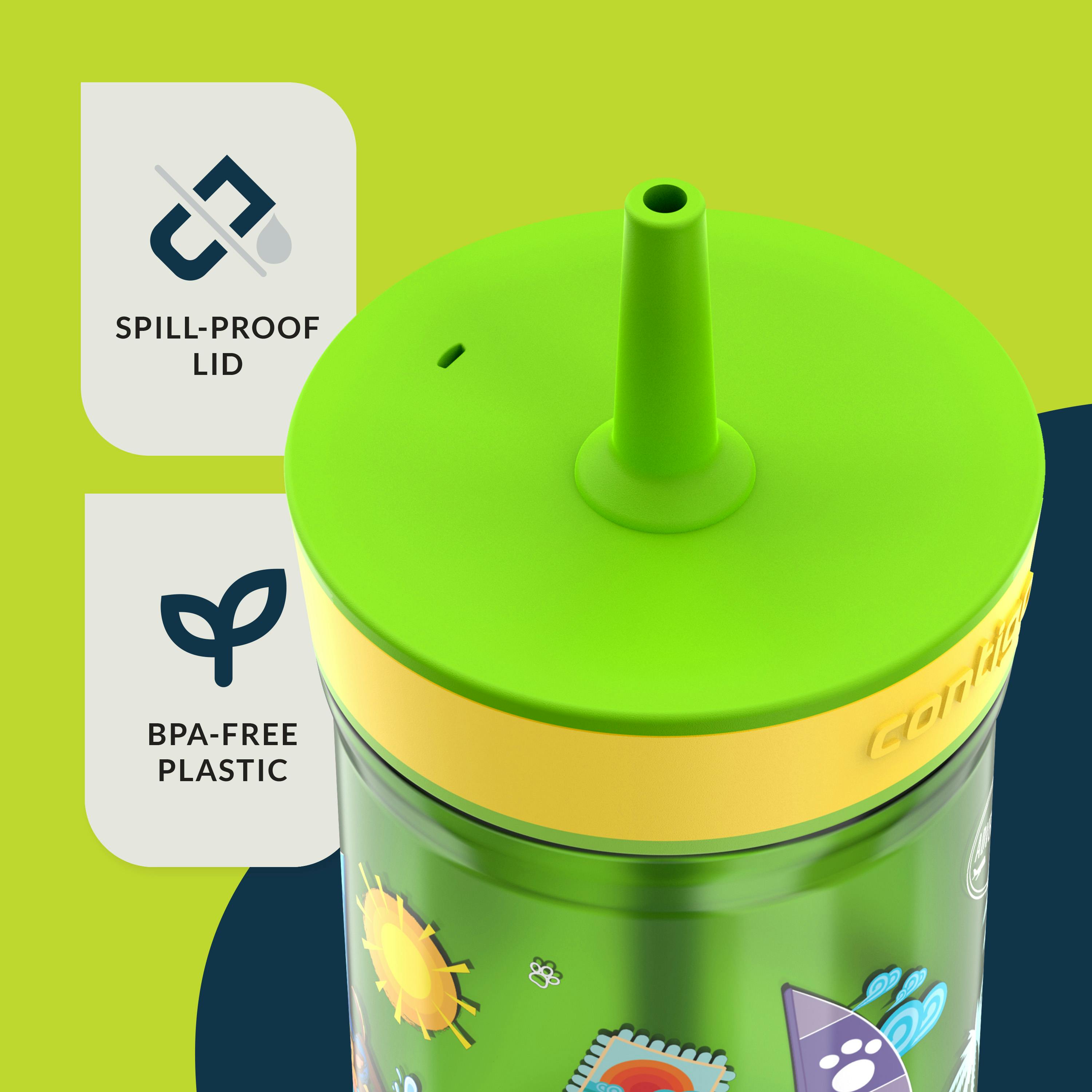 Kids’ Leighton Straw Tumbler with Spill-Proof Leak-Proof Lid, 14oz